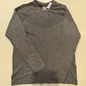 Old Navy Men's Go Fresh Odor Control Long Sleeve Gray Shirt Size L NWT